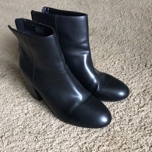 Black Leather Worthington Boots